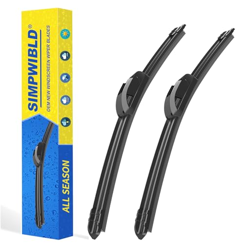 SIMPWIBLD 2 Factory Wiper Blades Replacement For 2009-2020 Honda Fit / 2011-2016 Hyundai Elantra Original Equipment Windshield Wiper Blades Set 28"+14" (Set of 2) U/J HOOK - Image 1