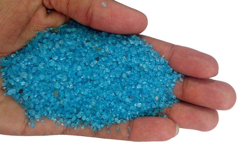 Maalavya Sugar Size Crystal Sand for Home and Garden Decor, Aquarium Substrate (Cerulean Blue, 450 Grams) - Image 2