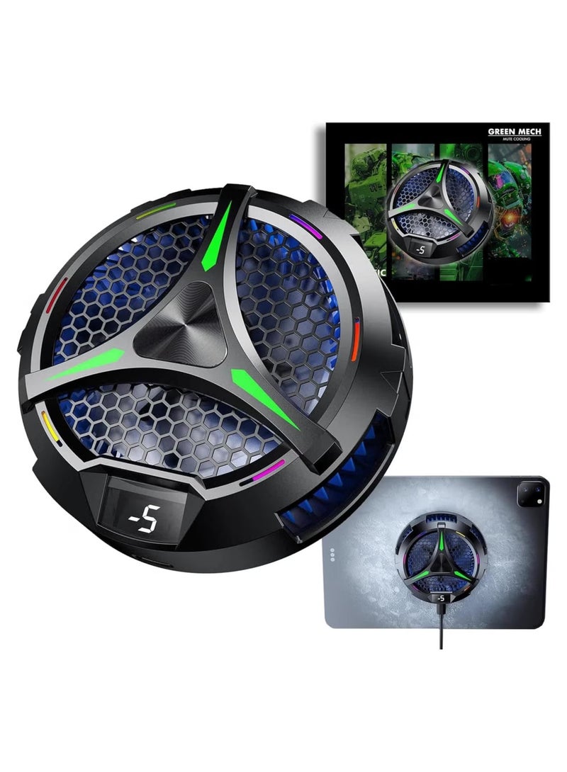 JAJEEK Universal Magnetic Cooling Fan for iPad – High-Performance Tablet Cooler with Temperature Display, Compatible with iPad, Surface Pro, Tab & More – Efficient Heat Dissipation for Gaming, Streaming, and Heavy Workloads, Portable & Easy to Use - Image 1