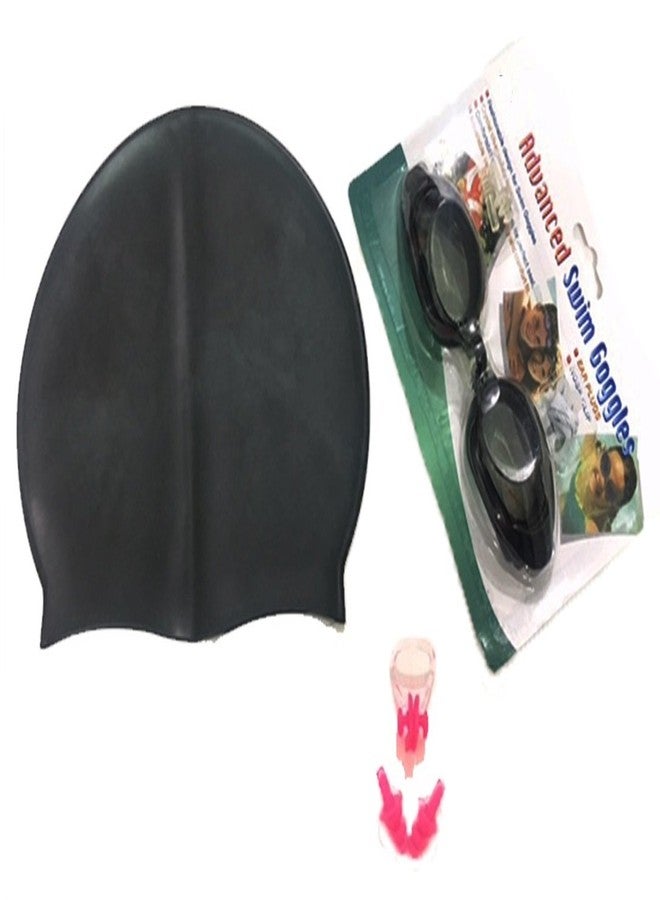 KAAS Complete Swimming Kit with Cap, Goggles and Pink earplugs - Image 2
