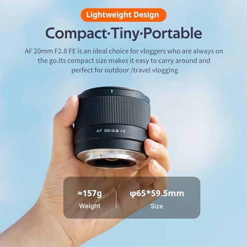VILTROX 20mm F28 FE 20mm f28 Full Frame Lens for Sony EMount STM Auto Focus Lens for Sony EMount A7 A7R A7S A7C A7II A7RII A7SII A7SIII A7III A7RIII A7IV A7RIV A9 A1FX3 A7RV ZVE1 A7CR A7CII A93 - Image 3