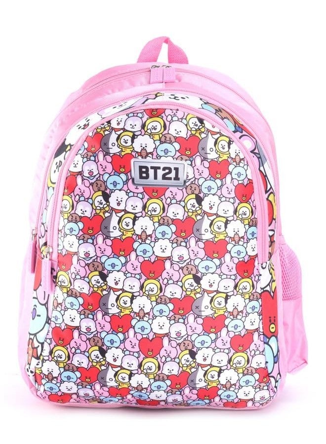 STRIDERS 14 inches BT21 School Bag - Trendy Style For Young Dreamers Kawaii Adventures Age (3 yr to 5 yr), Pink - Image 1
