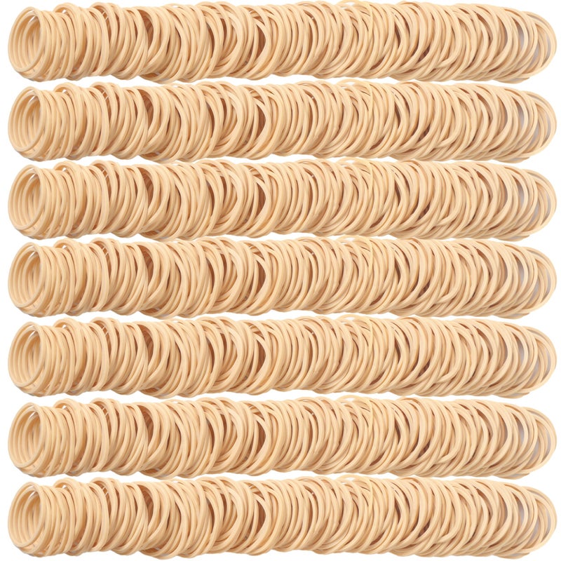 YOUOWO Rubber Bands Size #10 Beige 600 Pcs Elastic Rubber Bands For Office Supplies Money Trapped Flowers - Image 4