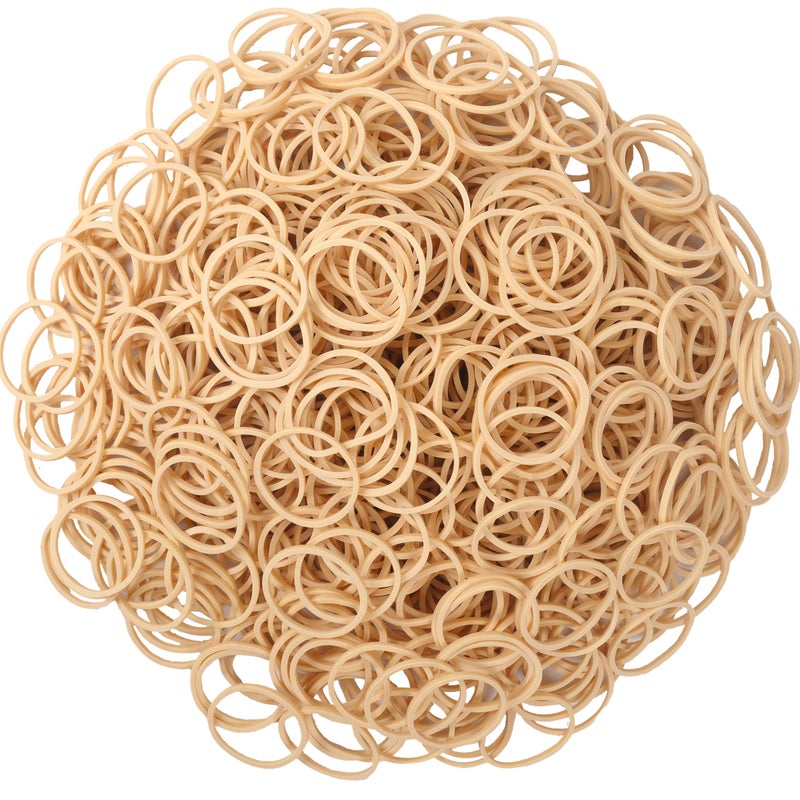 YOUOWO Rubber Bands Size #10 Beige 600 Pcs Elastic Rubber Bands For Office Supplies Money Trapped Flowers - Image 5