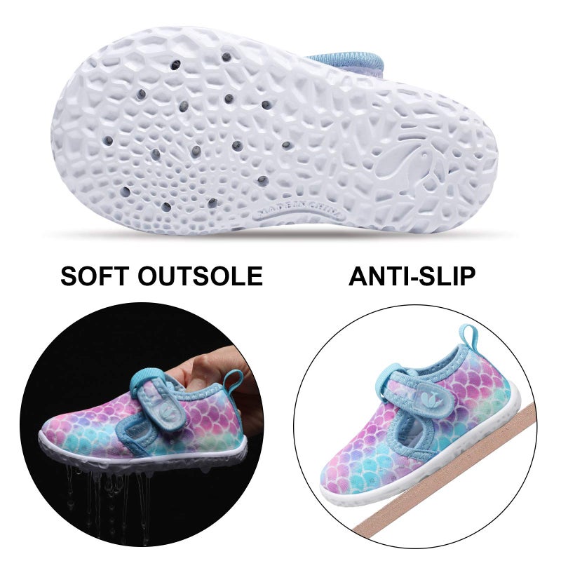 FEETCITY Boys Girls Shoes Baby Water Shoes Beach Quick Dry Swim Barefoot Aqua Socks Outdoor Athletic Pool Shoe 12-18 Months Infant - Image 3