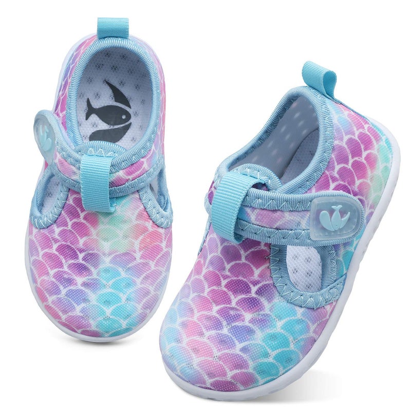 FEETCITY Boys Girls Shoes Baby Water Shoes Beach Quick Dry Swim Barefoot Aqua Socks Outdoor Athletic Pool Shoe 12-18 Months Infant - Image 1