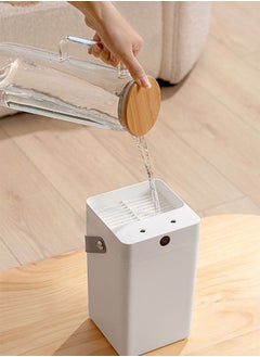 Arabest Air Humidifier, 3L Portable Cool Mist Humidifiers Auto Shut-Off USB Desk Humidifier with Warm Night Light and Dual Nozzle Design, Suit for Bedroom Travel Office (White)  - Image 4
