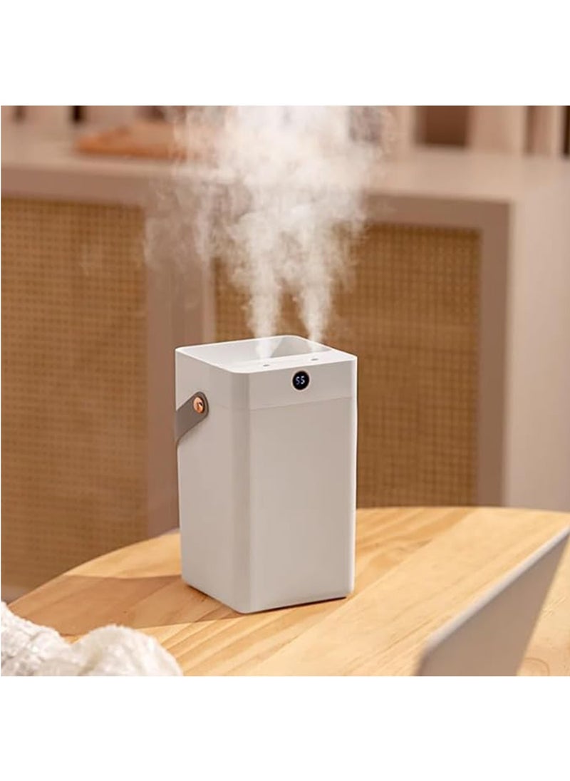 Arabest Air Humidifier, 3L Portable Cool Mist Humidifiers Auto Shut-Off USB Desk Humidifier with Warm Night Light and Dual Nozzle Design, Suit for Bedroom Travel Office (White)  - Image 1