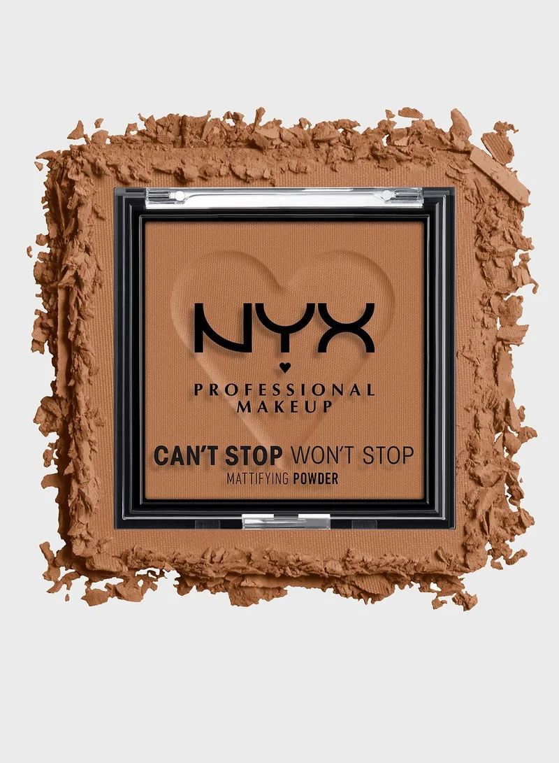 NYX PROFESSIONAL MAKEUP Can't Stop Won't Stop Mattifying Powder  Mocha