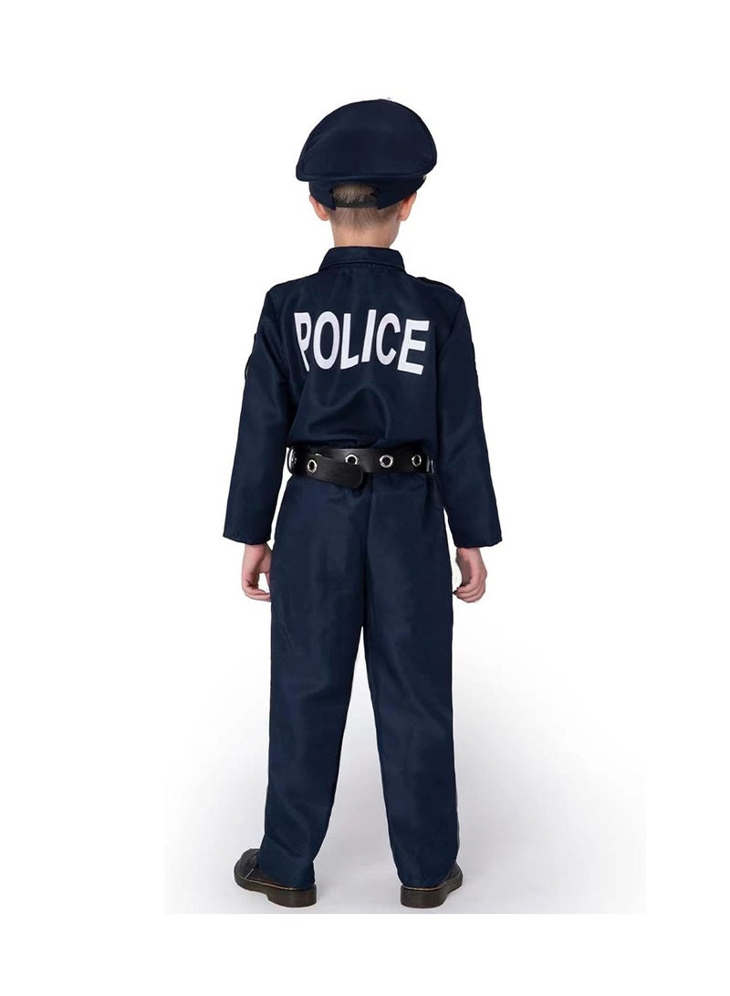 Loquat 2024 New Police Officer Costume for Kids，Role Play Kit for Boys - Image 3