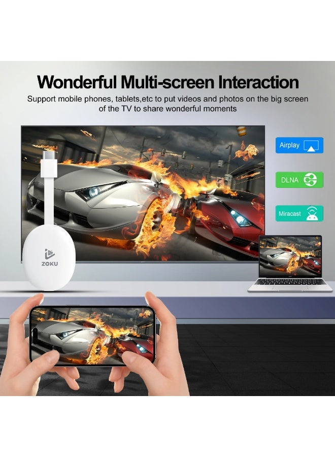 ZOKU Z4 Android TV Stick 16.0 – 8K Ultra HD Streaming Dongle, Allwinner H618 Quad-Core, 2GB RAM 16GB ROM, WiFi 6 & Bluetooth 5.4, Voice Remote with Google Assistant, Chromecast Built-in, Dolby Audio, 4K HDR10+ Media Player for Netflix YouTube Disney+ - Image 5