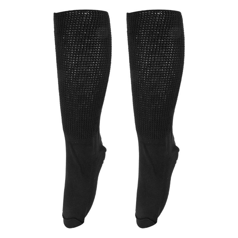 Extra Wide Diabetic Socks: 100% Cotton Material With Good Elasticity - Anti Slip Bottom Extra Wide Edema Socks for Elderly, People With Swollen Feet or Limited Mobility - Image 3