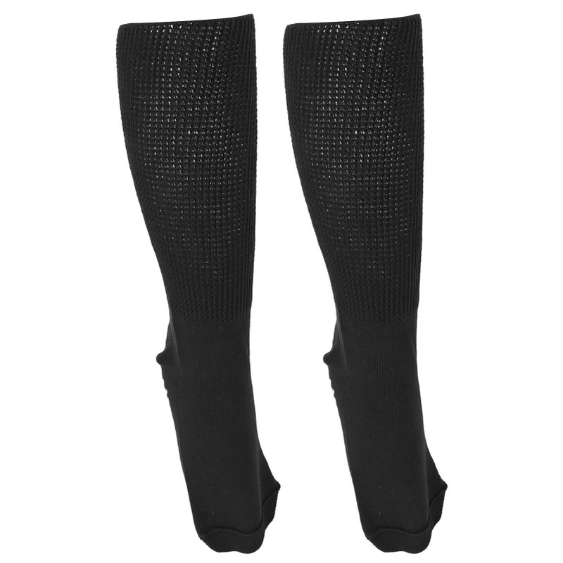 Extra Wide Diabetic Socks: 100% Cotton Material With Good Elasticity - Anti Slip Bottom Extra Wide Edema Socks for Elderly, People With Swollen Feet or Limited Mobility - Image 1