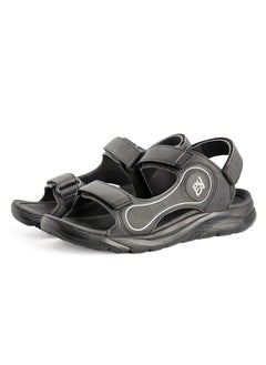 PUCA PUCA Sandals For Men | Comfortable Men's Sandals| Phylon Outsole | Anti-Skid | Velcro | Gripper Black  - Image 4