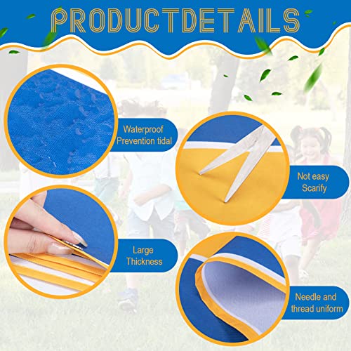 Woanger 4 Pcs Teamwork Games Group Learning Activity Carnival Team Building Games Fun Playing Run Mat for Kids Teens Adults Family Field Day Outdoor Indoor School Backyard Party, 1.47 x 19.68 ft - Image 3