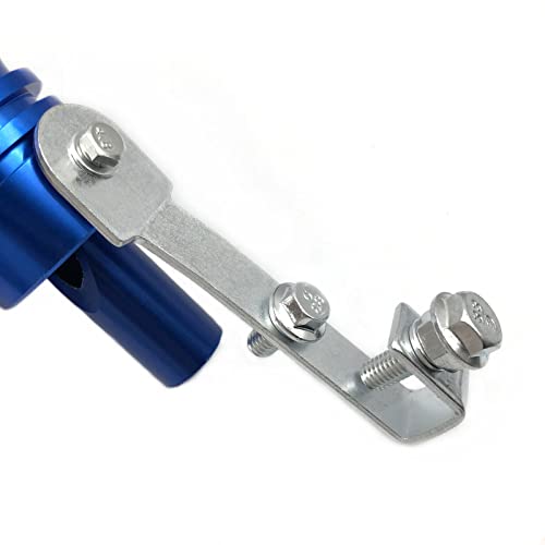 DEVMO 2pcs XL Size Aluminum Alloy Universal Turbo Sound Exhaust Muffler Pipe Whistle Car Roar Maker Blue - Image 5