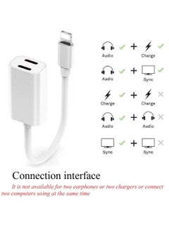 esbeecables Iphone Adapter and Splitter 2 in 1 Dual Lightning Headphone Jack Aux Audio and Charge Adapter Dongle for Iphone  - Image 2