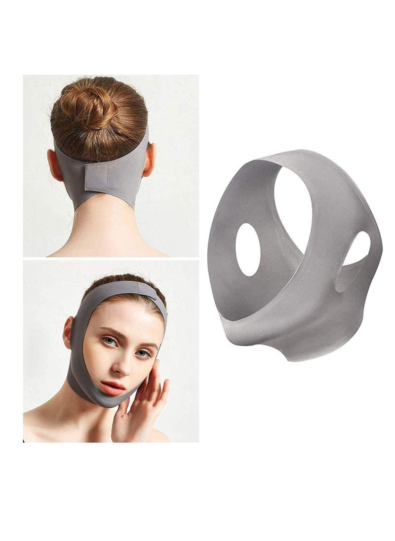 Excefore Face Lifting Belt, Double Chin Reducer Chin Up Patch V Line Mask V Face Bandage for Woman Girl Face Shaper Slimming  - Image 5