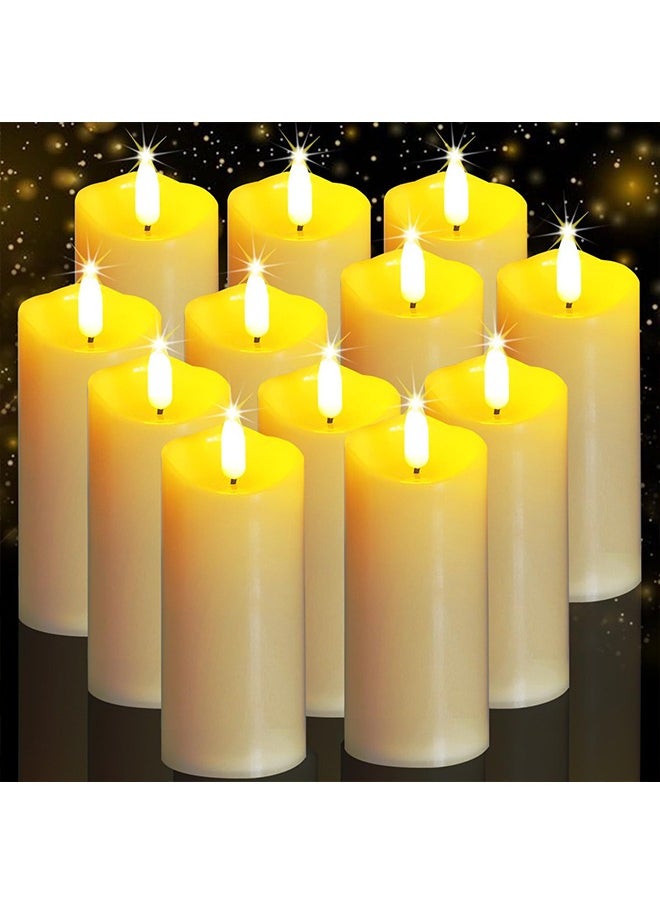 Yoawllty Ramadan Lights, Ramadan Decorations for Home,12 Pcs Candles Lights, Flameless Decorative Smokeless LED Tea Light Candle for Ramadan Decor  - Image 1