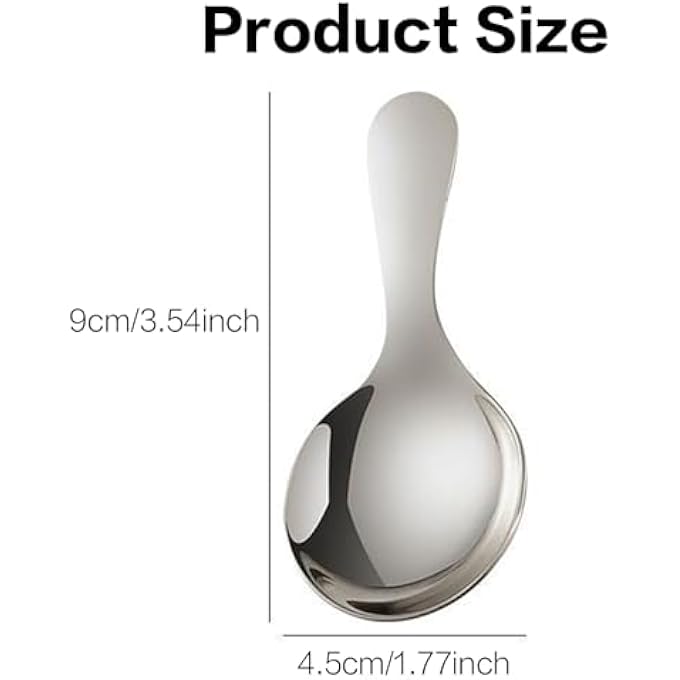 ريحني 3 قطع من الفولاذ المقاوم للصدأ بمقبض قصير الملاعق ملعقة صغيرة قصيرة المقبض توابل شاي ملعقة قهوة ملعقة شاي ملعقة قهوة ملعقة توابل السكر للمطبخ 3 - Image 3