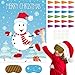 ASTARON Pin The Snowman Nose Christmas Pin The Tail Party Games Activities for Kids 36 Stickers Christmas Party Decorations School Classroom Activities - Image 2
