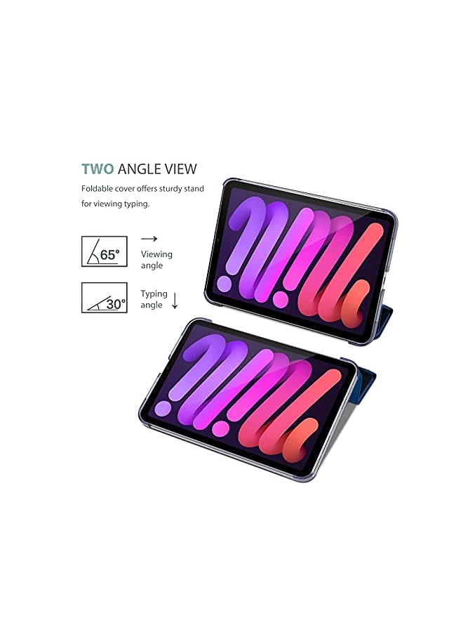 Procases ProCase iPad Mini 6 Case 8.3 Inch 2021 iPad Mini 6th Generation Case, Ultra Slim Stand Hard Back Shell Protective Smart Cover for iPad Mini 8.3” 6th Gen 2021 -Navy - Image 5