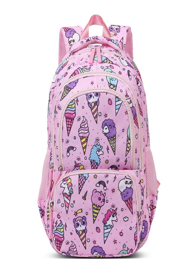 CLUCI Kids Backpack for Girls Bookbags Preschool Backpack Toddler Daycare School Bag Elementary Kindergarten Lightweight Waterproof Pink Unicorn - Image 1