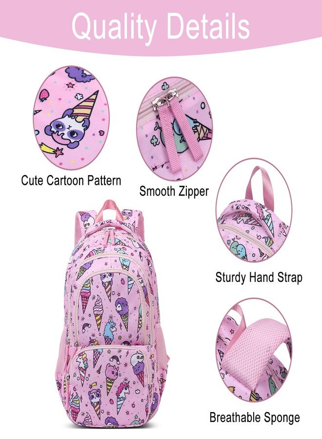 CLUCI Kids Backpack for Girls Bookbags Preschool Backpack Toddler Daycare School Bag Elementary Kindergarten Lightweight Waterproof Pink Unicorn - Image 3