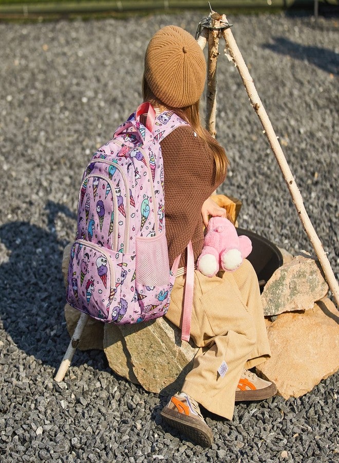 CLUCI Kids Backpack for Girls Bookbags Preschool Backpack Toddler Daycare School Bag Elementary Kindergarten Lightweight Waterproof Pink Unicorn - Image 2