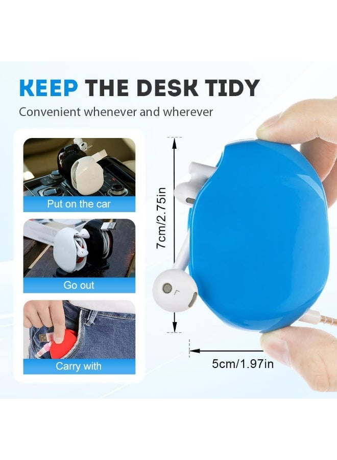 Automatic Cord Reel, Retractable Cable Reels, Small Roll Winder Case for USB Cables, Headset Cable, Data Cables, No More Tangled Cords - Image 5