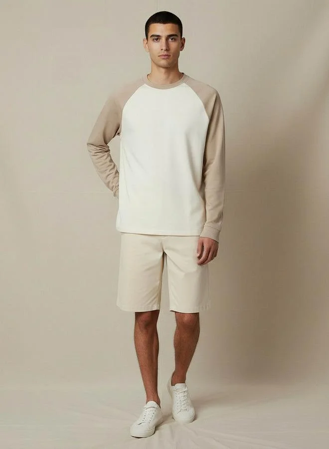 Lee Cooper Lee Cooper Men Regular Fit Crew Neck Raglan Sleeves T-shirt