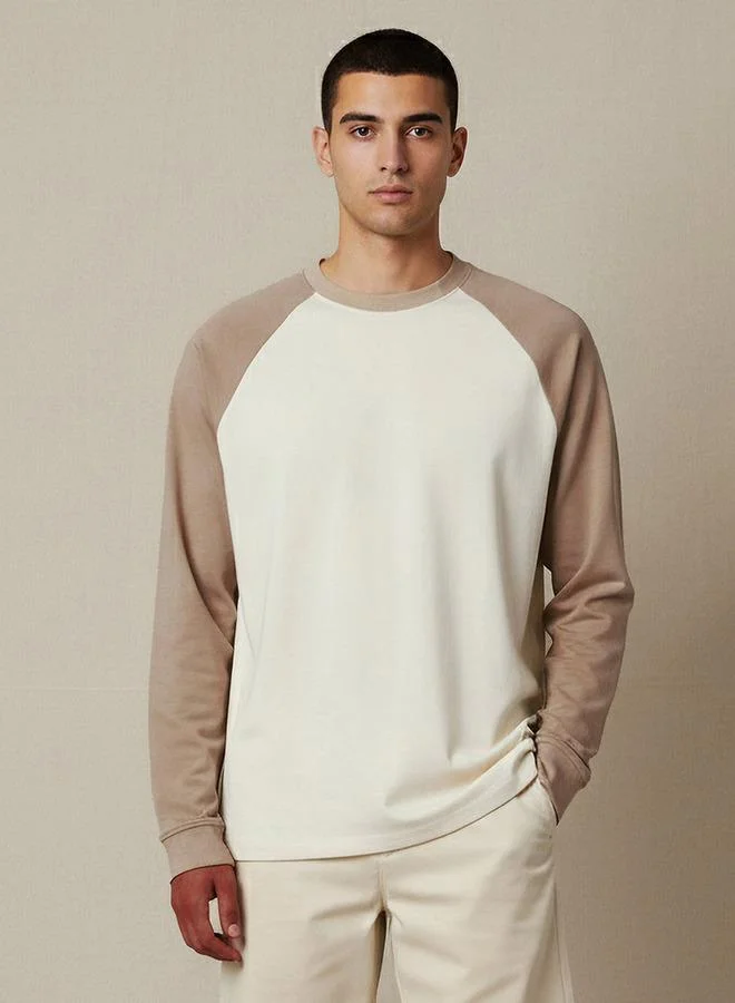 Lee Cooper Lee Cooper Men Regular Fit Crew Neck Raglan Sleeves T-shirt