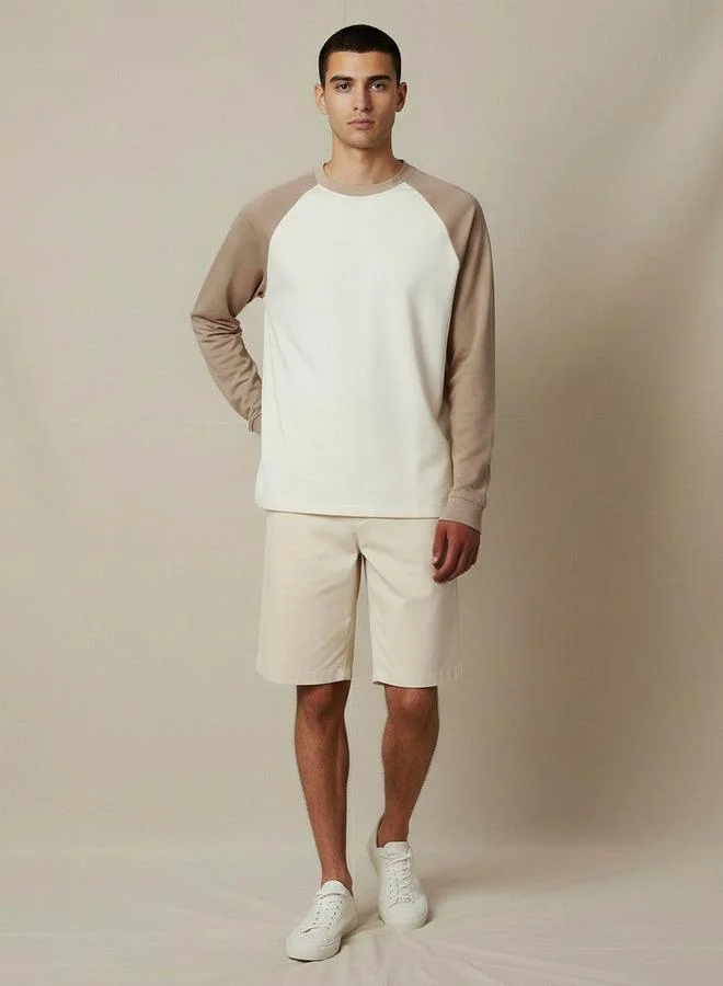 Lee Cooper Lee Cooper Men Regular Fit Crew Neck Raglan Sleeves T-shirt