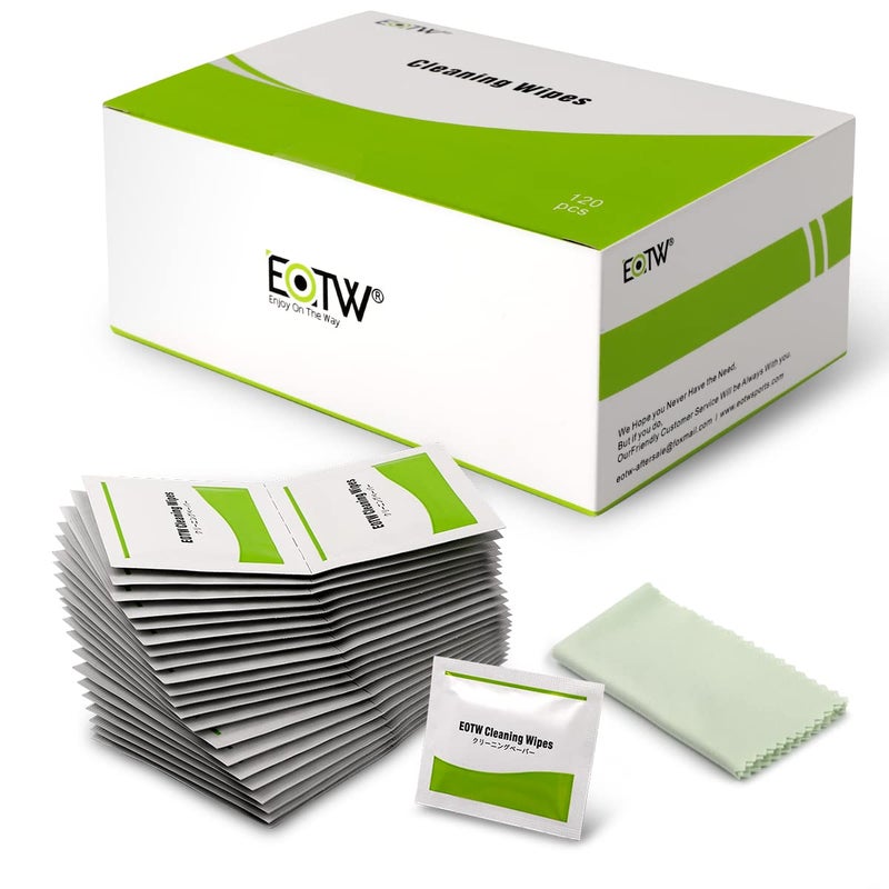 EOTW Computer Screen Wipes Individually Wrapped Premoistened Electronic Monitor Cleaner Cleaning for iPhone iPad Tablet PC Keyboard Laptop Pack of 120