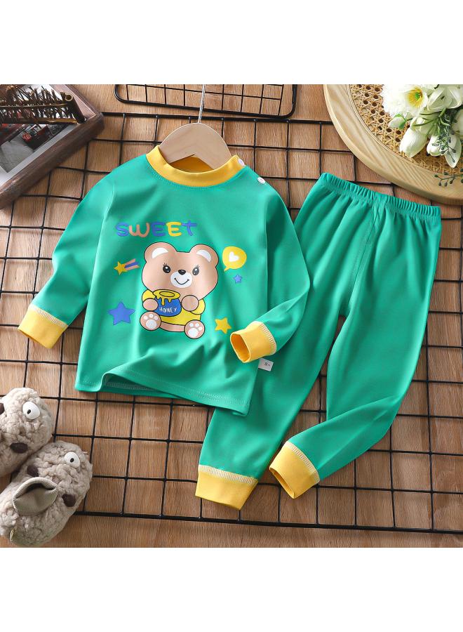 New Children's Cotton Autumn Clothes Autumn Trousers Underwear Autumn Winter And Spring Suit Home Clothes Boys And Girls Children's Clothes Pajamas