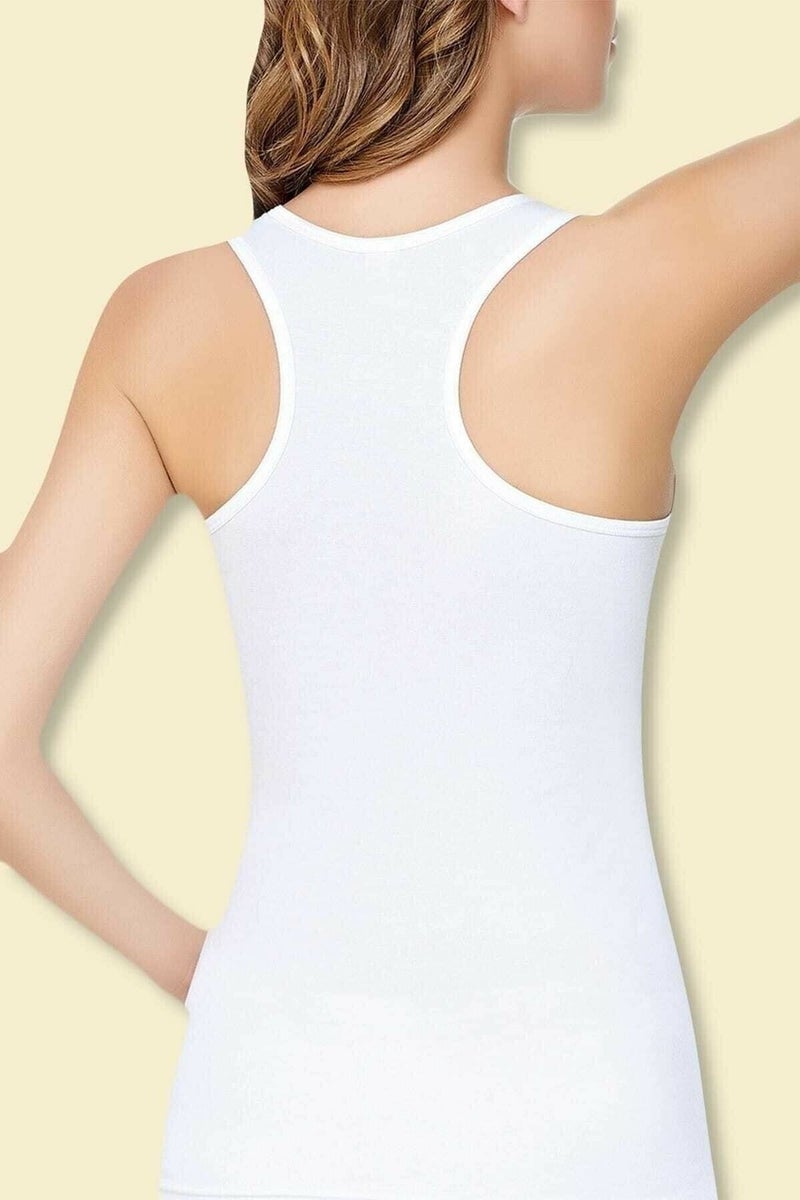 Tutku 6 Pieces White Color Lycra Athlete Athlete 