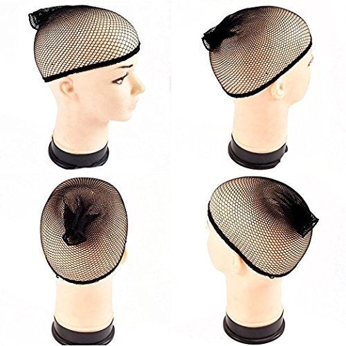 Rapidsflow® Flexible Breathable Free-size Hair Mesh Net Cap for Wig 2 pcs (Black) - Image 5