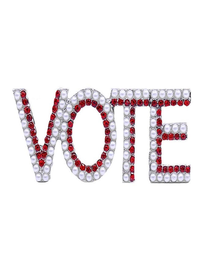 HUSURU Society Voting Jewelry Group Members Letters Vote Brooch Pin Delta Greek Club Gifts - Image 1