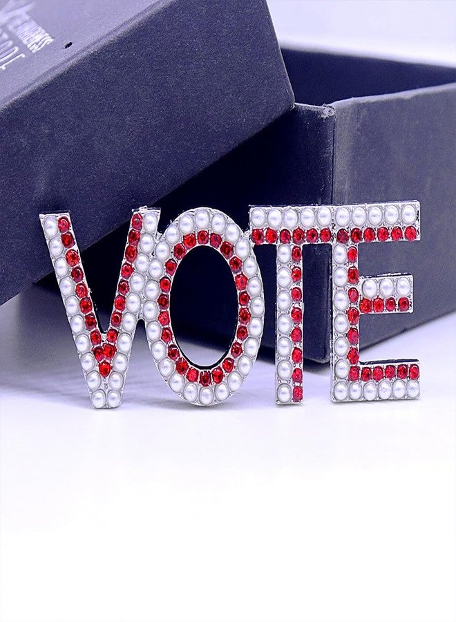 HUSURU Society Voting Jewelry Group Members Letters Vote Brooch Pin Delta Greek Club Gifts - Image 2