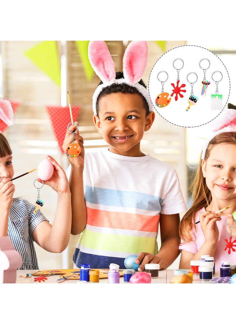 30 Pcs Paint Splatter Keychains - Art Party Favors for Kids and Adults, Perfect for Back to School Gifts, Art-Themed Birthday Parties, and Baby Showers. Fun Decorations for Creative Celebrations! - Image 2