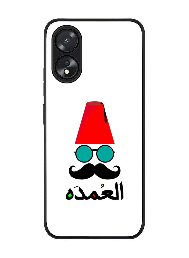 Stylizedd حافظة حواف سوداء متينة لهاتف أوبو A18 / أوبو A38، حافظة مرنة رقيقة من المطاط TPU - ذا بوس - Image 1