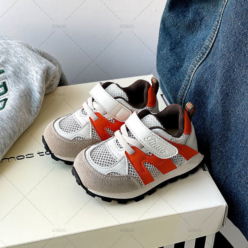 Boys' Shoes, Baby Toddler Shoes, Soft-Soled Non-Slip Boys' Breathable Mesh Shoes, Women'S Sports Shoes Splicing - Image 4