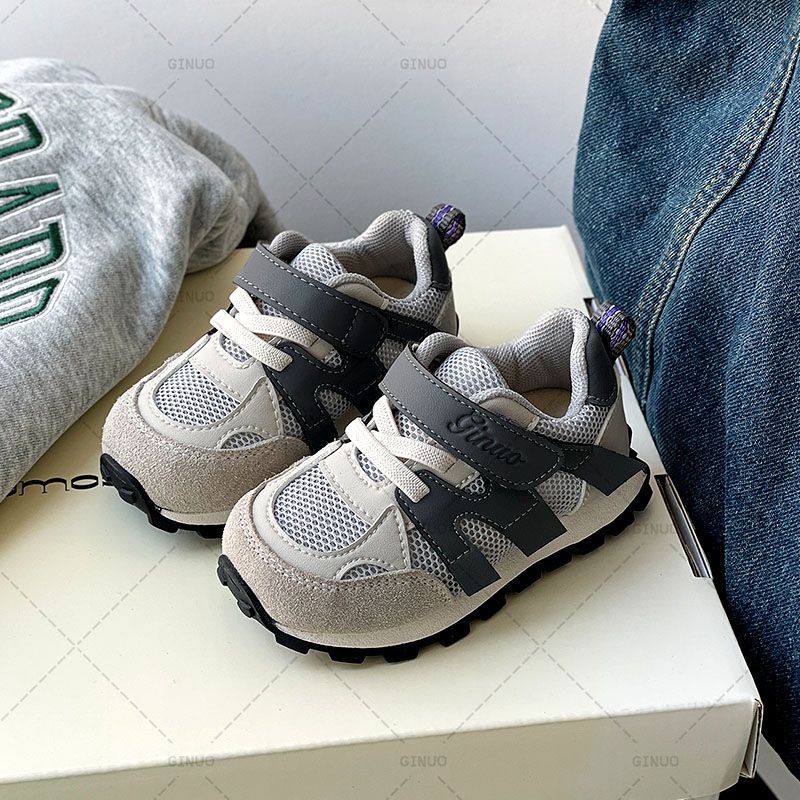 Boys' Shoes, Baby Toddler Shoes, Soft-Soled Non-Slip Boys' Breathable Mesh Shoes, Women'S Sports Shoes Splicing - Image 1