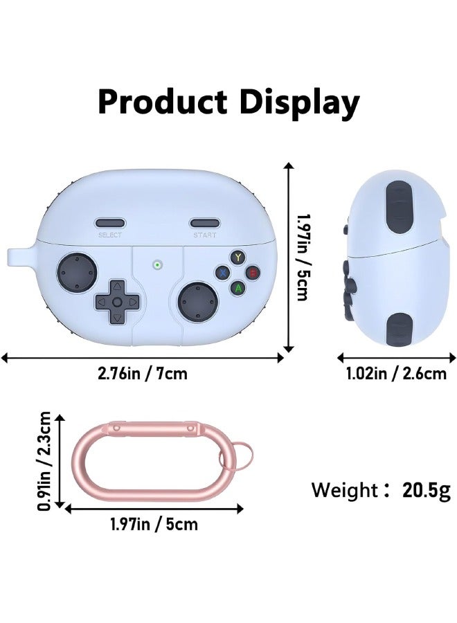 اليشمك حافظة هواوي FreeBuds Pro 3، تصميم ثلاثي الأبعاد لوحدة التحكم في الألعاب، غطاء FreeBuds Pro 3 مع سلسلة مفاتيح للرجال والنساء، غطاء حماية من السيليكون الناعم المقاوم للصدمات لهاتف هواوي FreeBuds Pro 3، - Image 2