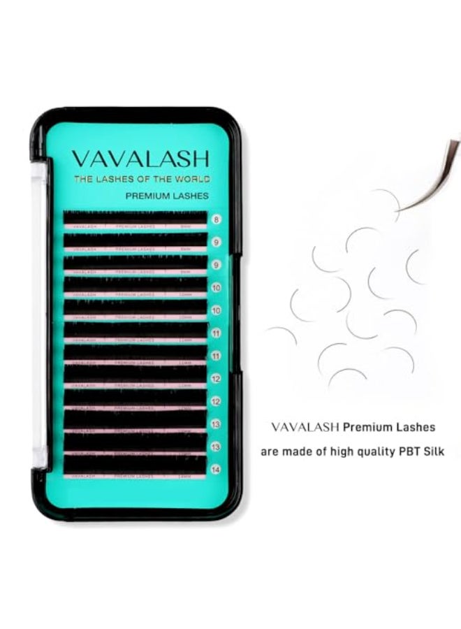 VAVALASH Eyelash Extensions 007 CC Curl 13mm Lash Extensions Supplies Individual Lashes Premium Silk Volume Classic Lash Soft Matte Dark Professional Eyelashes Extension 007CC13mm - Image 4