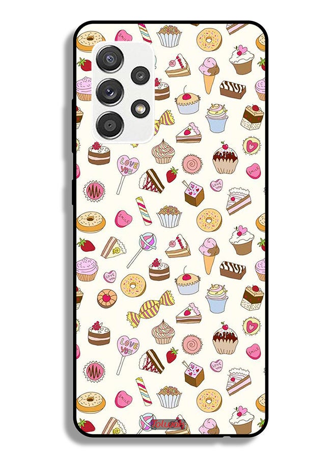 Tolwak Samsung Galaxy A32 5G Protective Case Cover Pattern Of Favorite Items - Image 1