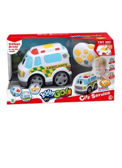 Generic Kiddy City Service Ambulance Car With Remote Control - DHTRC10426J  - Image 1