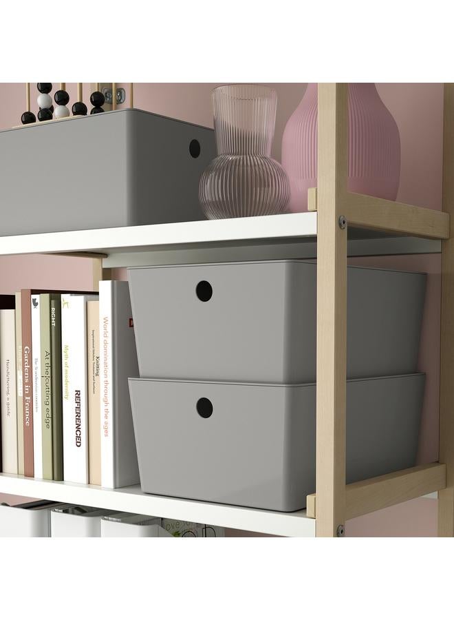 Zaboon Box With Lid, Light Grey, 26X35X15 Cm - Image 3