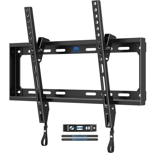Mounting Dream Tilting TV Mounts for Most 2660 Inch LED LCD TVs up to VESA 400 x 400mm and 88 LBS Loading Capacity TV Wall Mount with Unique Strap Design for Easily Lock and Release MD2268MK - Image 1
