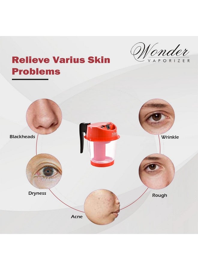 وندر مبخر ساونا البخار لإزالة الرؤوس السوداء والبرد والسعال وتجديد شباب البشرة للحصول على بشرة شابة (مبخر البخار) - Image 3